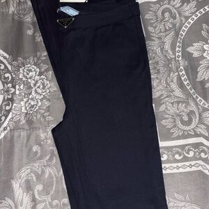 Prada Men's Elegant Black Trousers